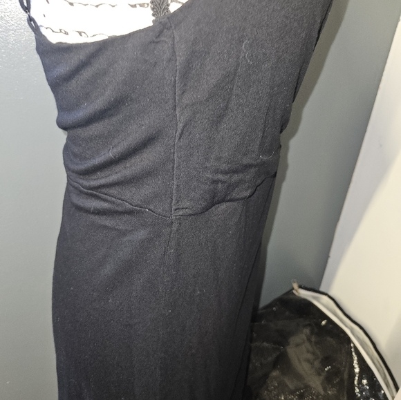 H & M Womans Black Spaghetti Strap Dress Size L - Picture 8 of 11